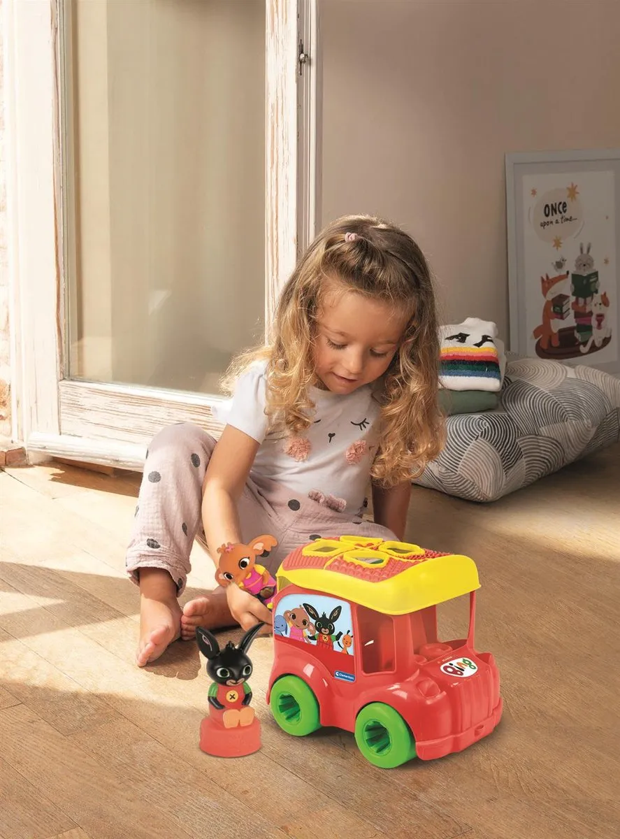 Clementoni Bing Bus Speelset - 8 Vormen & 2 Figuurtjes - Multicolor