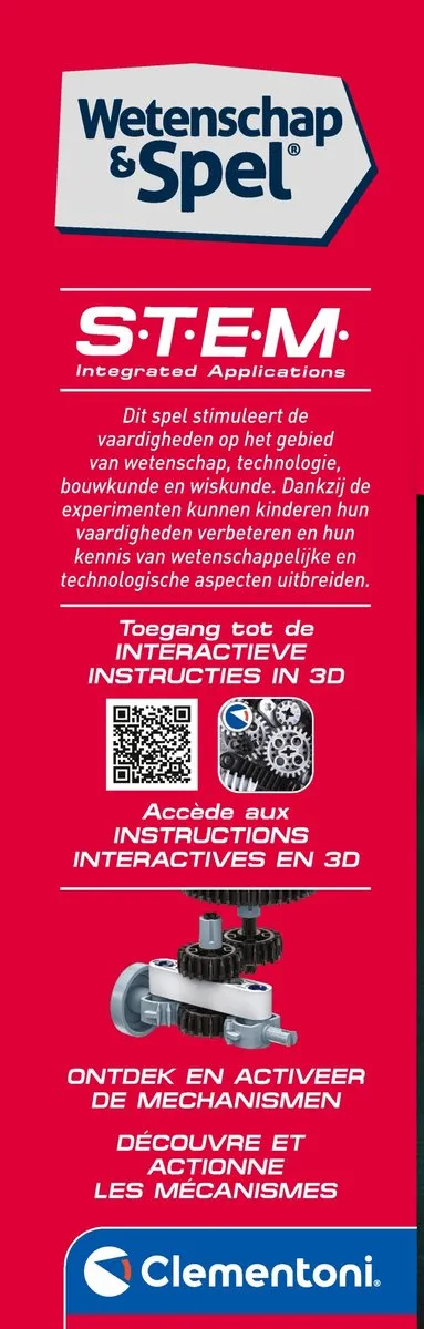 Clementoni Mechanica Brandweerwagen Kit 120 Onderdelen - Rood