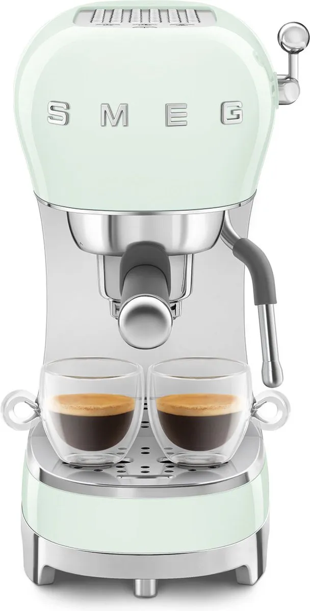 Smeg ECF02PGEU Handmatige Espressomachine - Watergroen - afbeelding 6 van 6