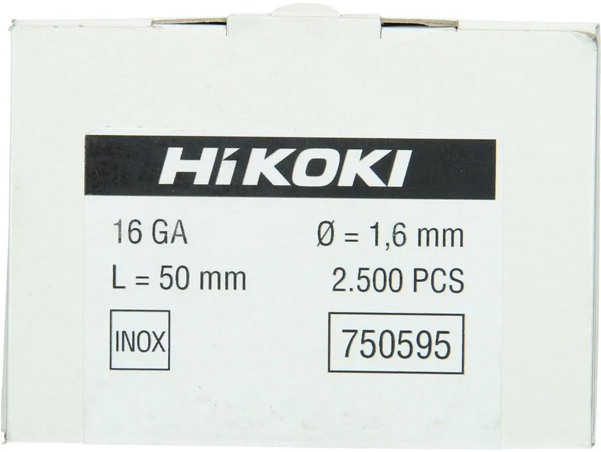 Hikoki Brad 16GA 50mm Inox Spijkers