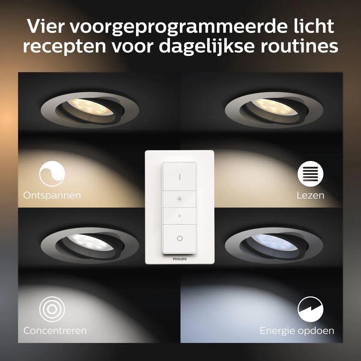 Philips Hue Milliskin Inbouwspot GU10 - Aluminium - 6W - afbeelding 6 van 6