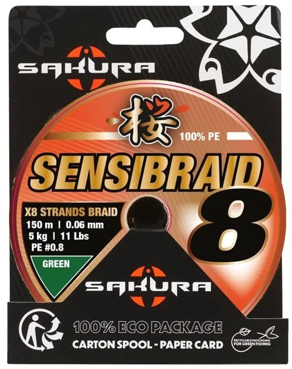 Sakura Sensibraid 8 Green 150m
