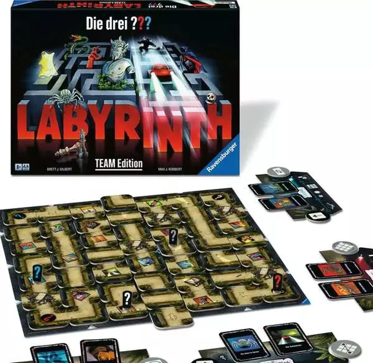 Ravensburger Die Drei ??? Labyrinth Team Edition - 22685 - 2-4 Spelers