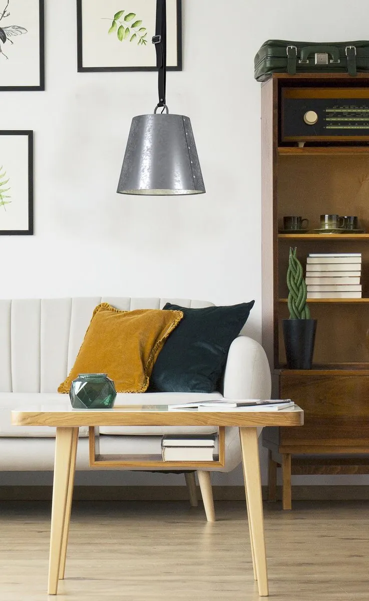 Eglo Chertsey Hanglamp E27 - Ø33,5cm - Grijs