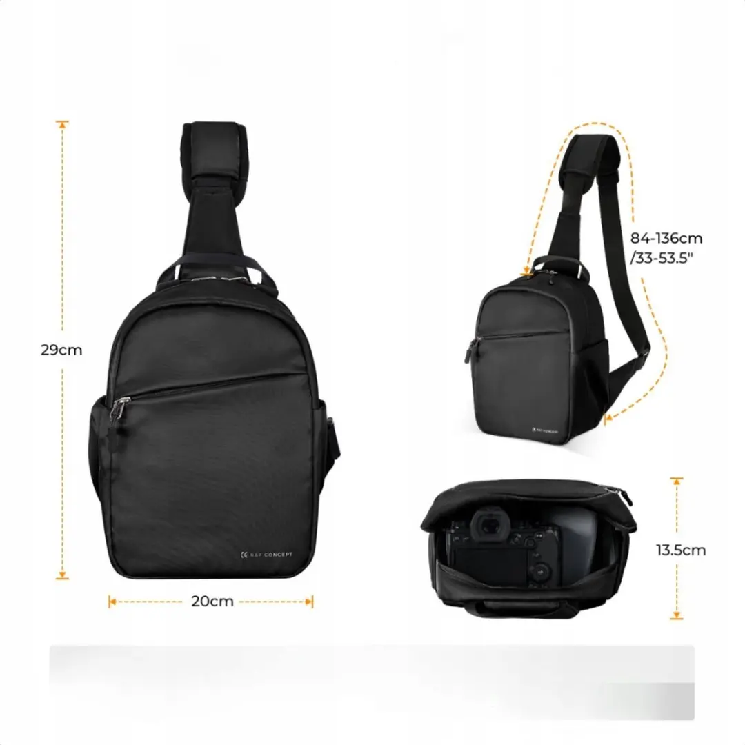 K&F Concept Sling Bag Camera Rugzak 5L - Roze