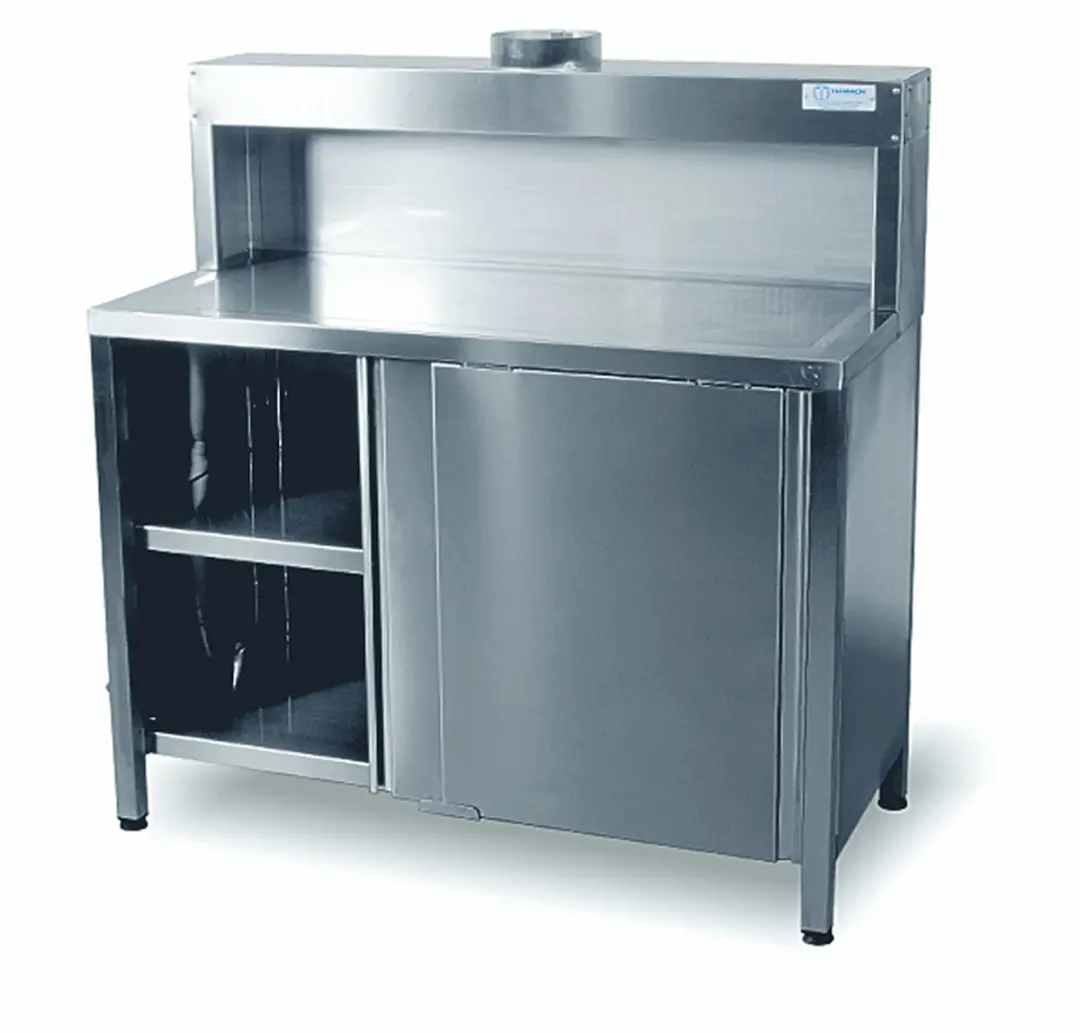 Hamach Mengtafel RVS 120cm - Meerkleurig