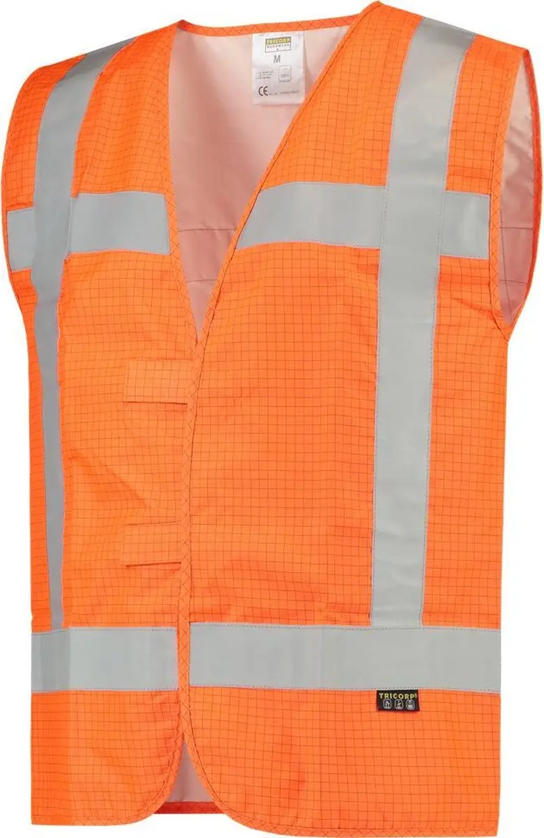 Tricorp Veiligheidsvest 453018 - Fluo Geel - 3XL-4XL - afbeelding 6 van 6