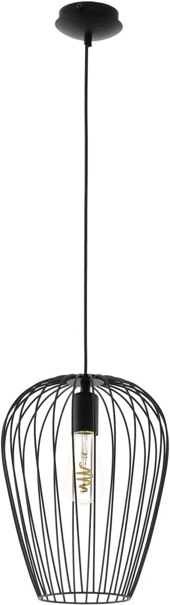 Eglo Newtown Hanglamp E27 - Ø28cm - Zwart