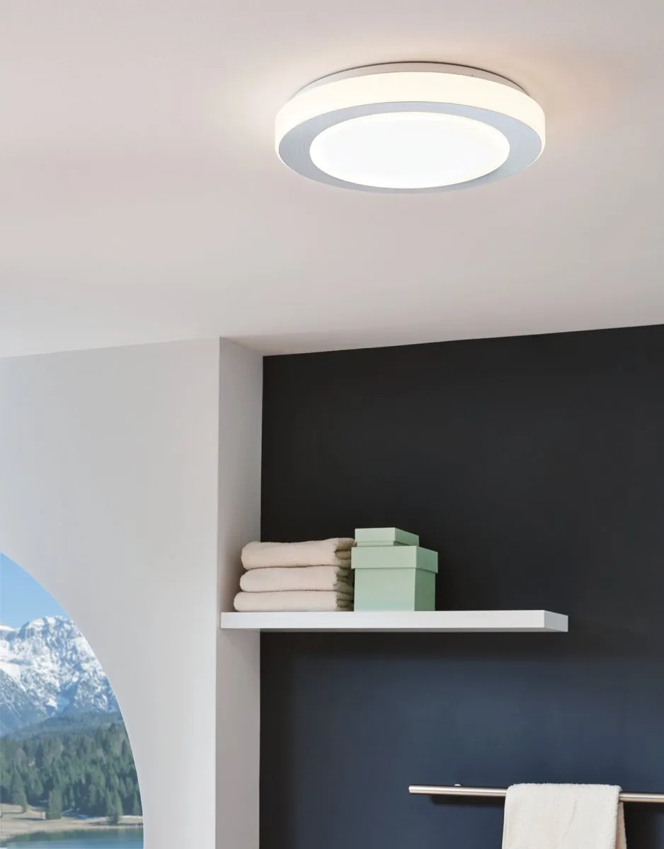 Eglo Batholino Led Carpi Wandlamp 1 Licht Ø30cm - Wit