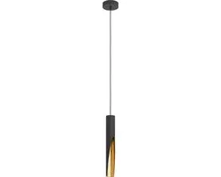 Eglo Barbotto Hanglamp GU10 - Ø6cm - Zwart/Goud