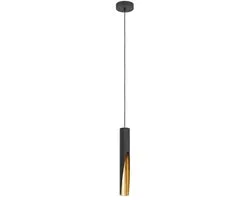 Eglo Barbotto Hanglamp GU10 - Ø6cm - Zwart/Goud