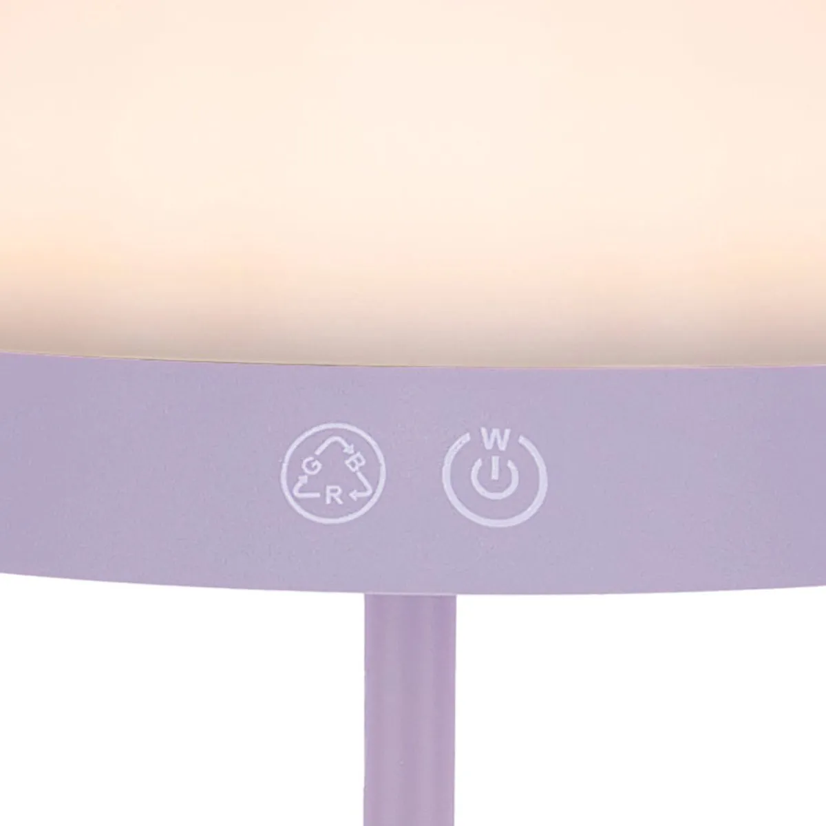 Eglo Meggiano Tafellamp - 2 Lichtpunten - 3000K - Oplaadbaar - Lila/Wit