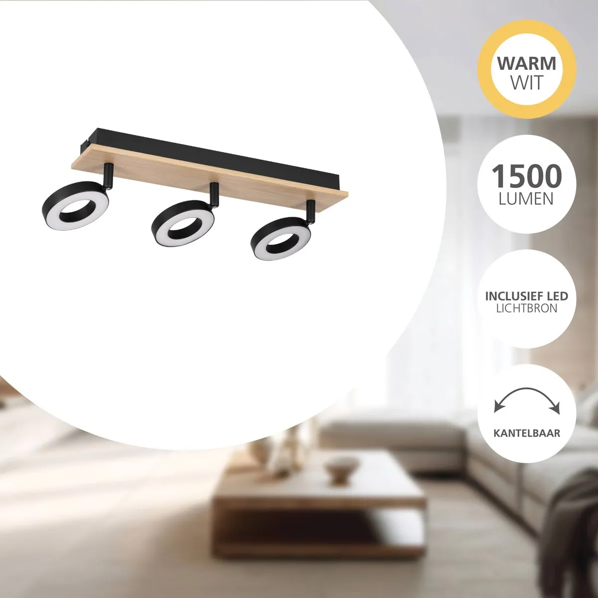 Eglo Rielves Spot LED 40cm - 3 Lichtpunten