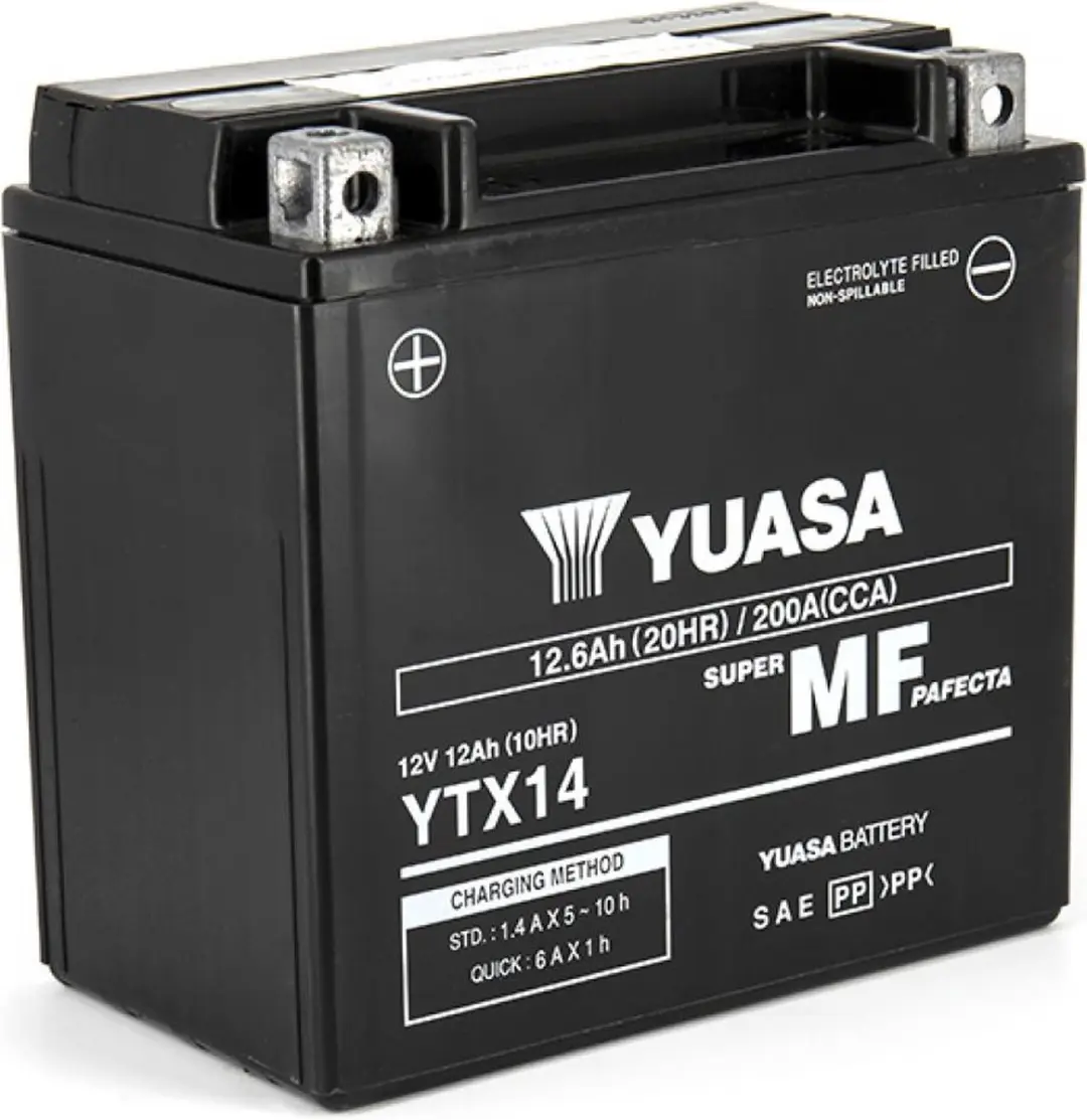 Yuasa YTX14 AGM Accu 12V 12Ah