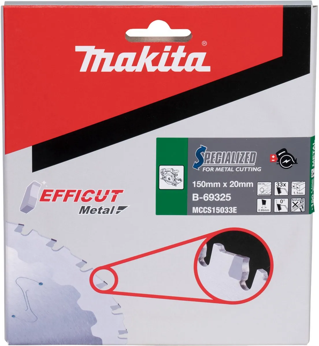 Makita B-69288 Cirkelzaagblad Staal 150mm - 33 Tanden