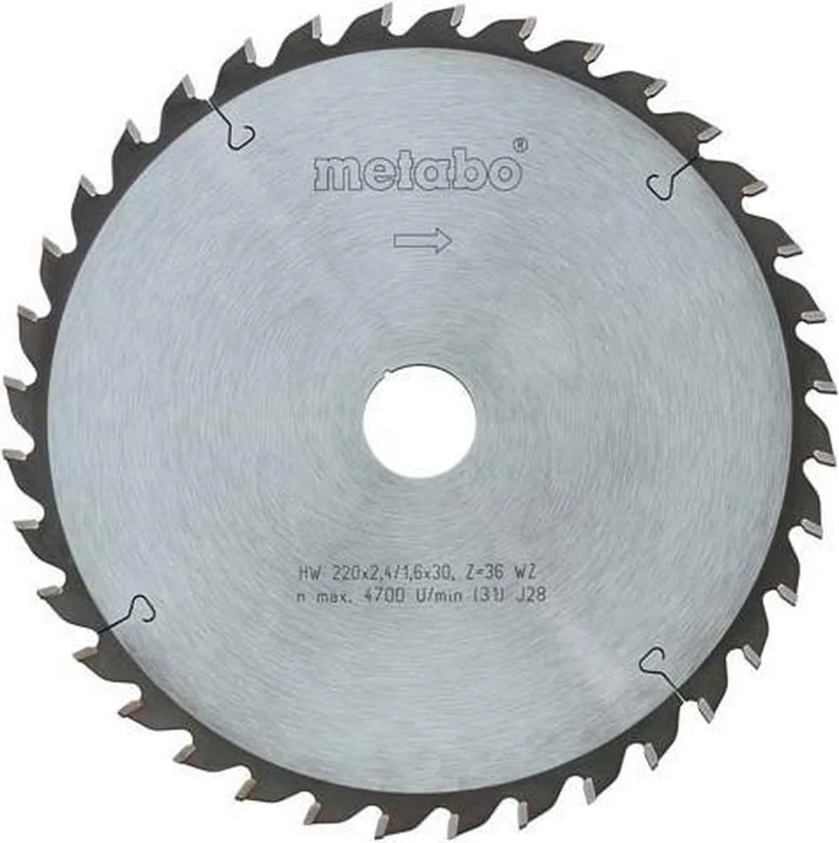 Metabo HM Cirkelzaagblad 628220000 - 254mm Ø 24 Tanden