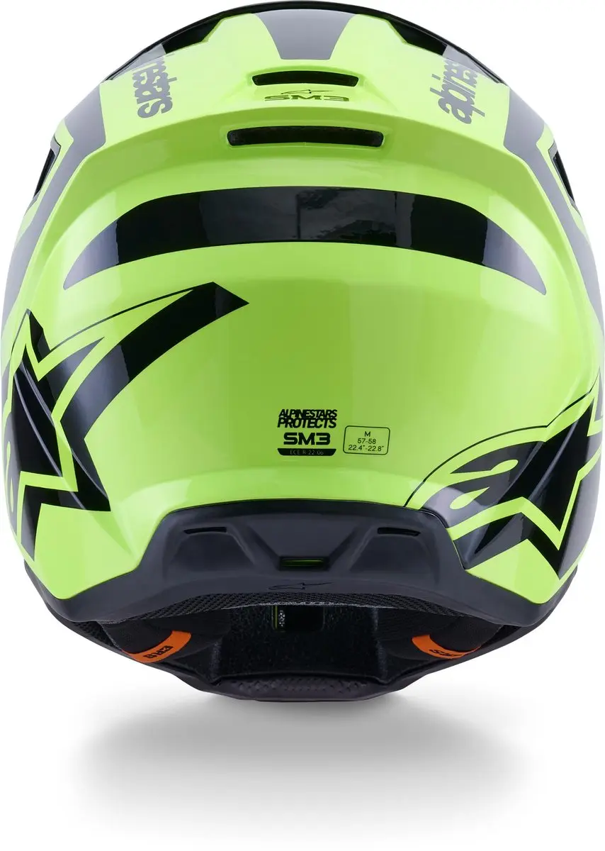 Alpinestars S-M3 Heat Crosshelm - Geel/Zwart