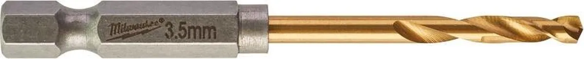Milwaukee Metaalboor Shockwave HSS-G TiN 3,5mm