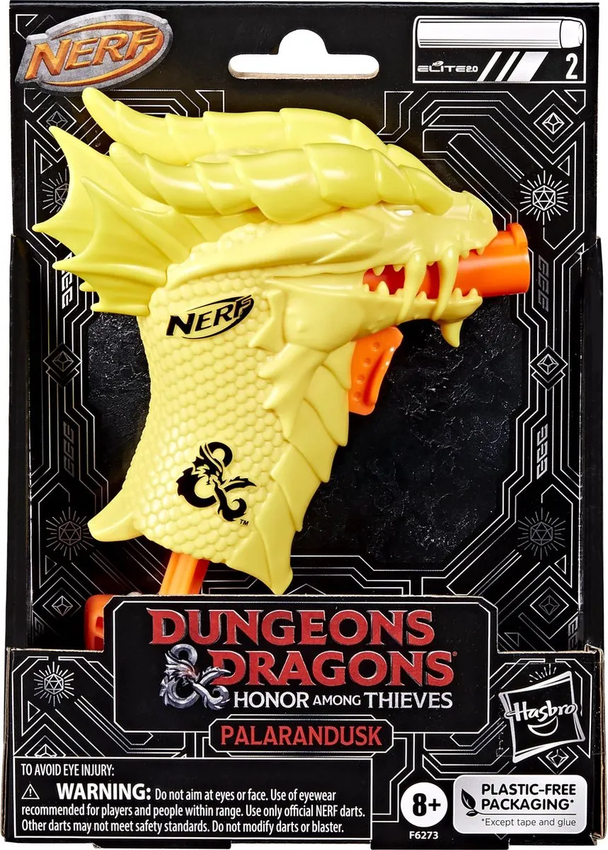 Nerf Dungeons & Dragons Palarandusk Blasters - F6273 - Oranje/Geel