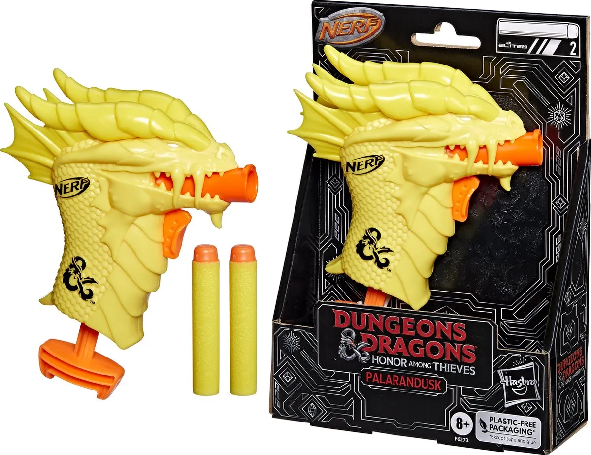 Nerf Dungeons & Dragons Palarandusk Blasters - F6273 - Oranje/Geel