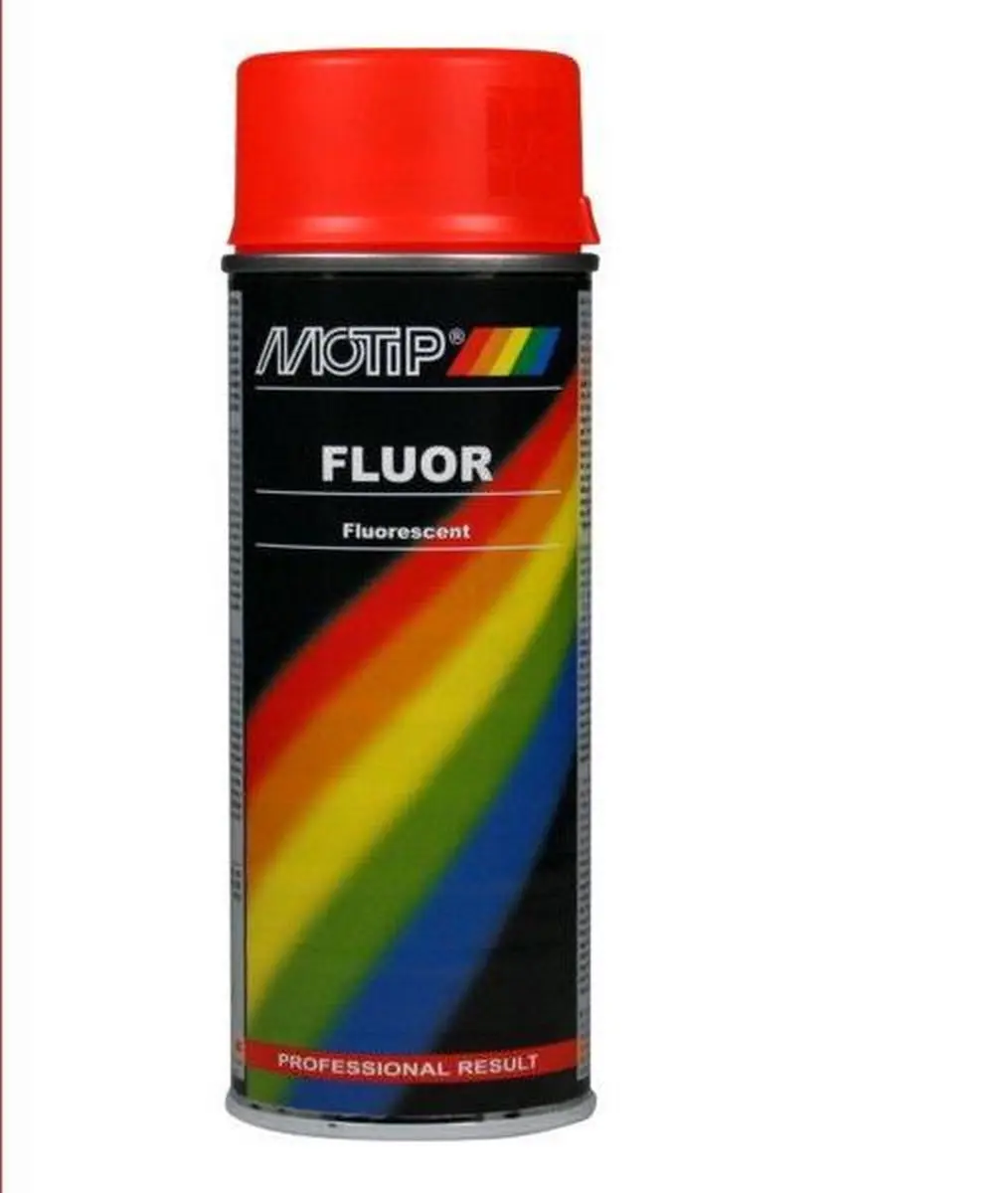 Motip Fluorescerende Lak Rood/Oranje 400ml