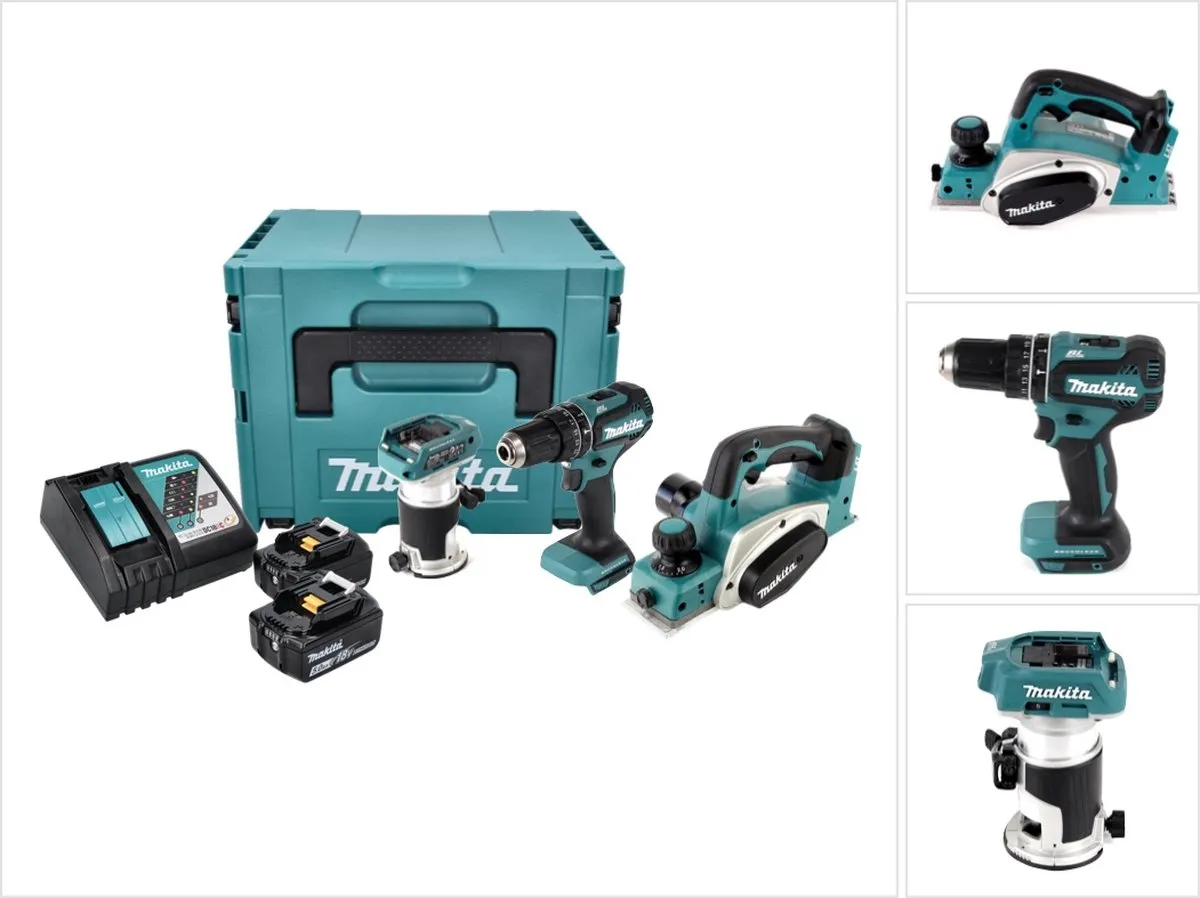 Makita DLX3116TJ Combiset 18V 5.0Ah
