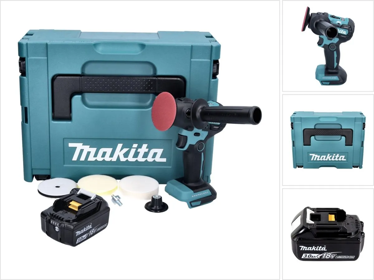 Makita DPV300F1J Accu-Polijstmachine 18V