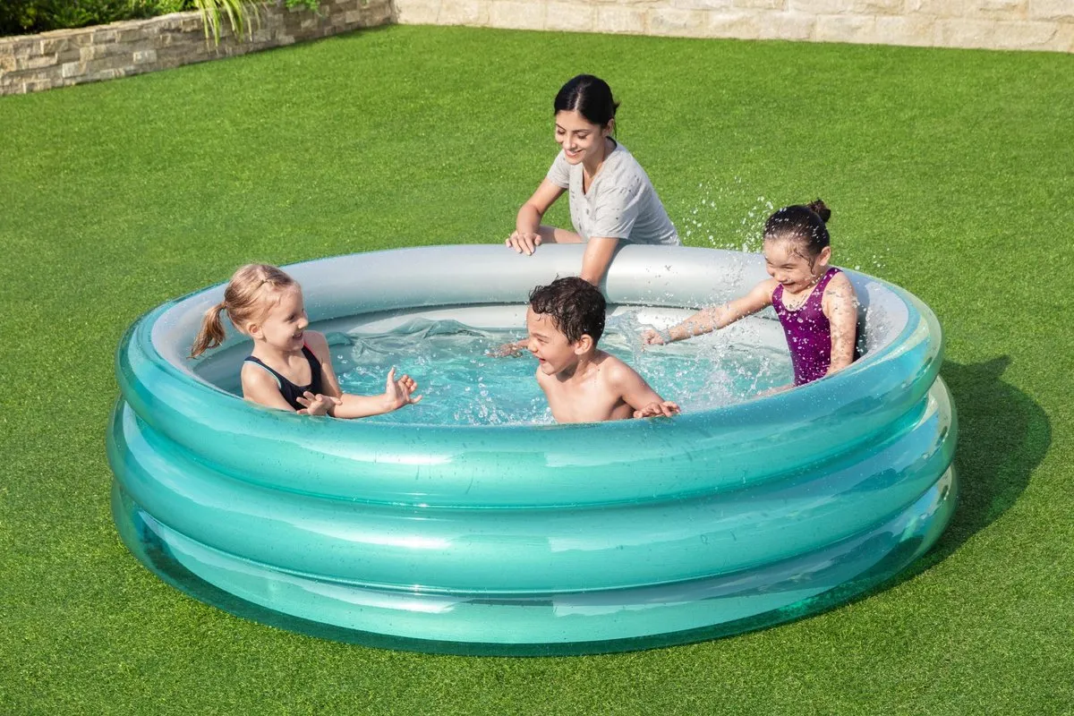 Bestway Kinderzwembad Big Metallic 201cm Blauw