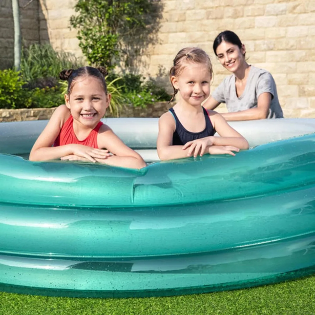 Bestway Kinderzwembad Big Metallic 201cm Blauw - afbeelding 6 van 6
