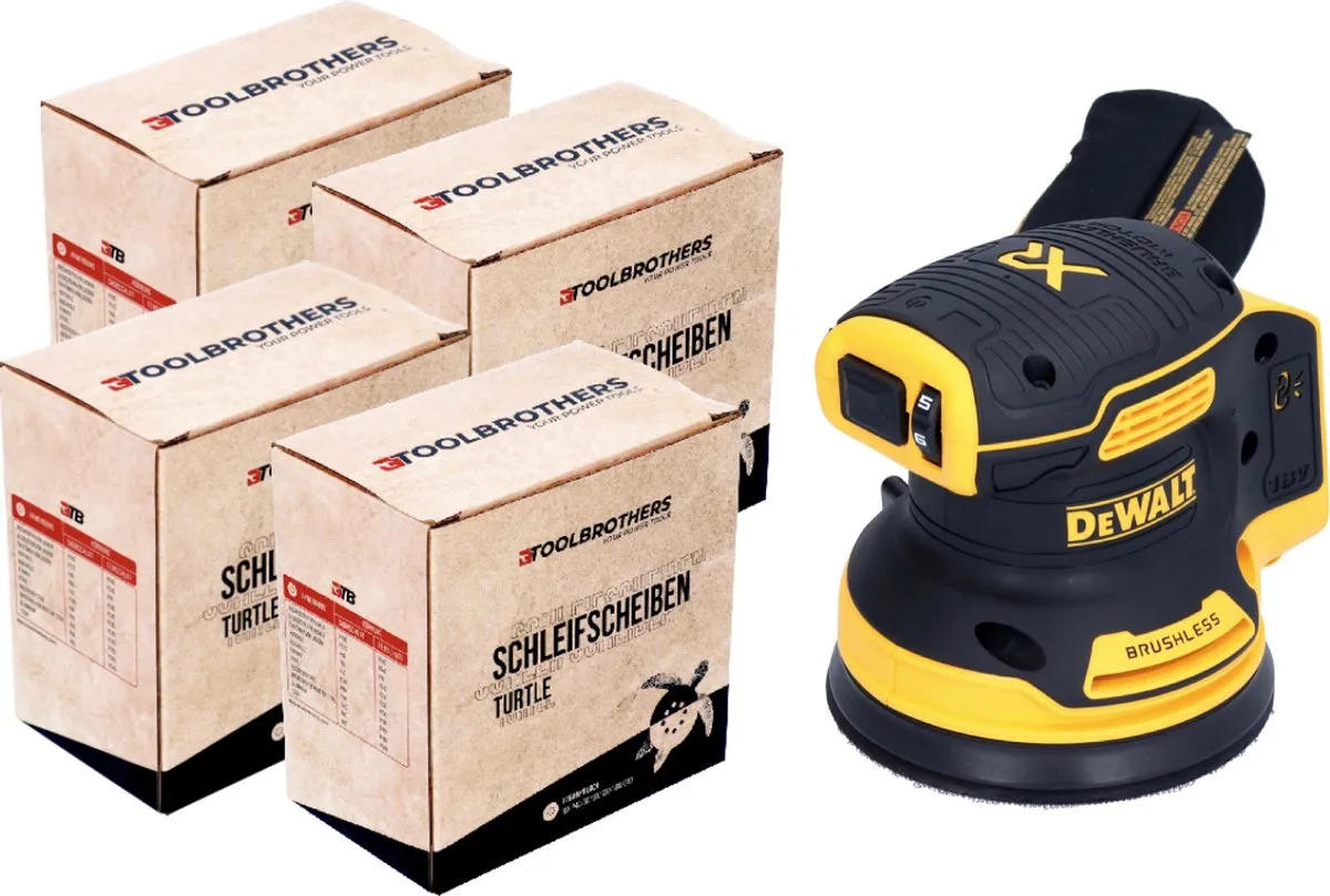 DeWalt DCW210N Excenterschuurmachine 125mm - borstelloos - afbeelding 2 van 6