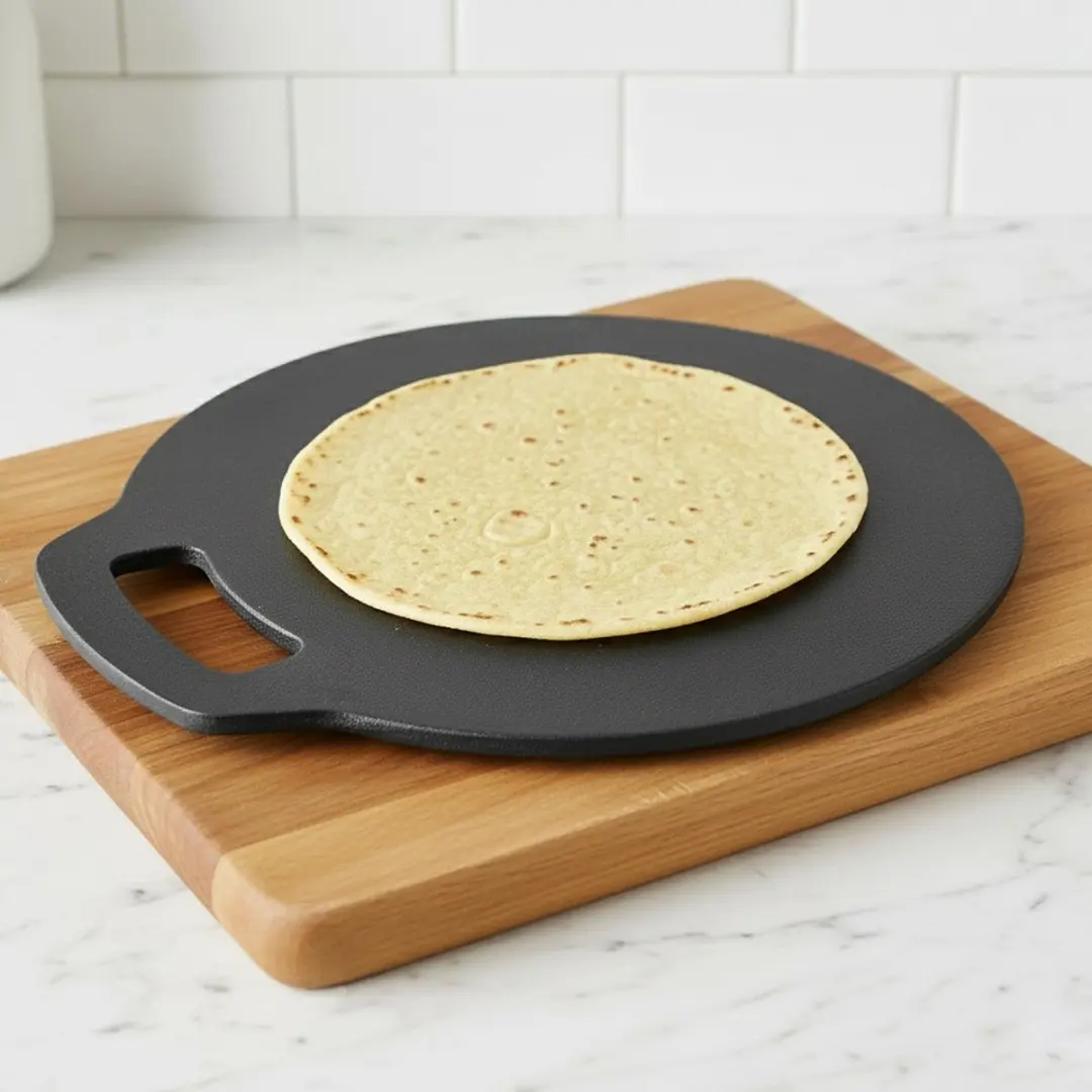Orion Gietijzeren Tortilla- en Pannenkoekenpan 25cm - Zwart