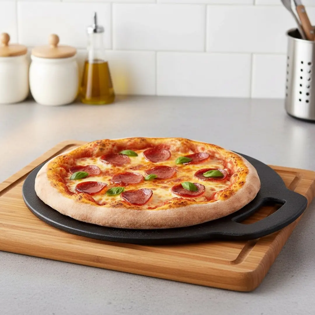 Orion Gietijzeren Tortilla- en Pannenkoekenpan 25cm - Zwart