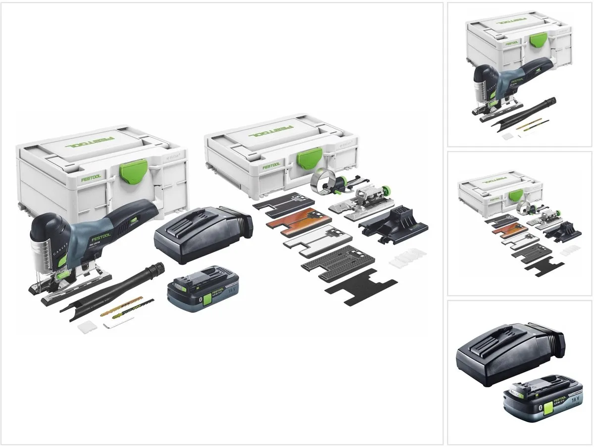 Festool CARVEX PSC 420 HPC4,0 EBI-Set 18V Decoupeerzaag - 1x 4,0Ah - 2 Zaagbladen