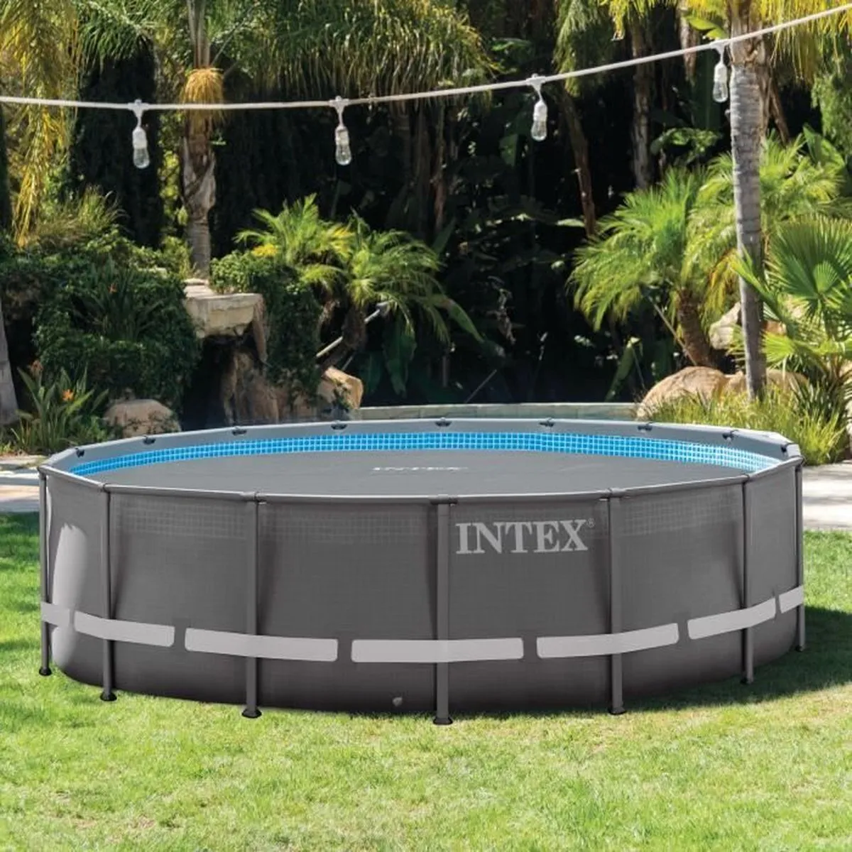 Intex Bubble Time 4.80m Bubbelbad - 488cm - Grijs