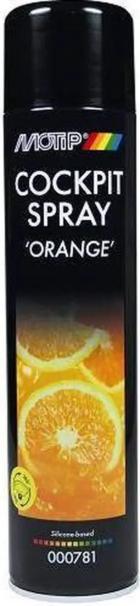 Motip Car Care Black Cockpitspray Hoogglans 600ml - Orange