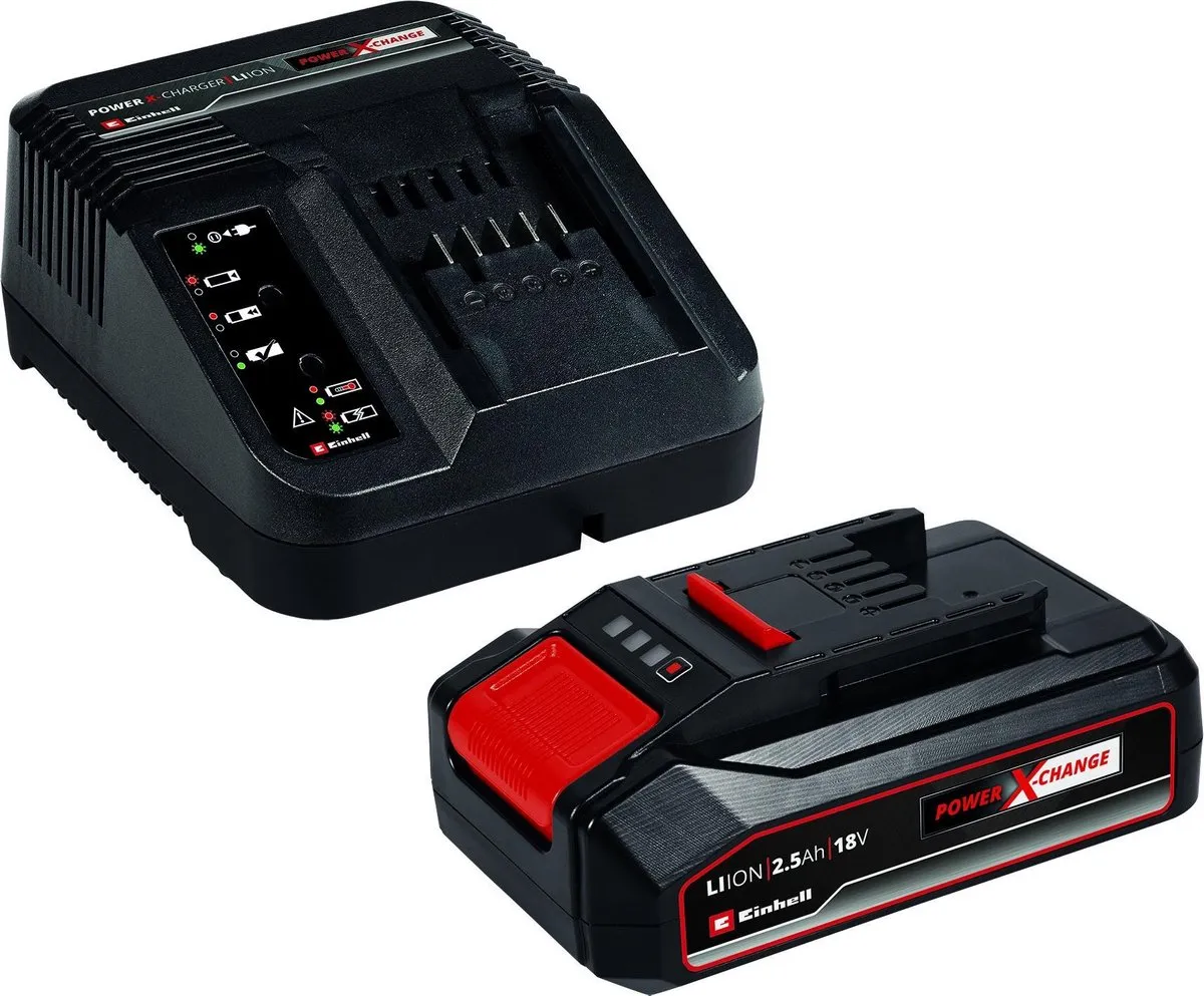 Einhell Power X-Change Starterkit 18V 2,5Ah - 1x Accu & Snellader