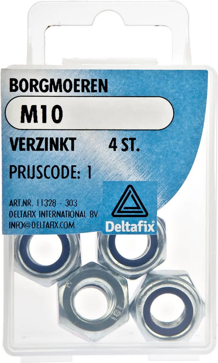 Deltafix Borgmoer M10 DIN 985 Verzinkt