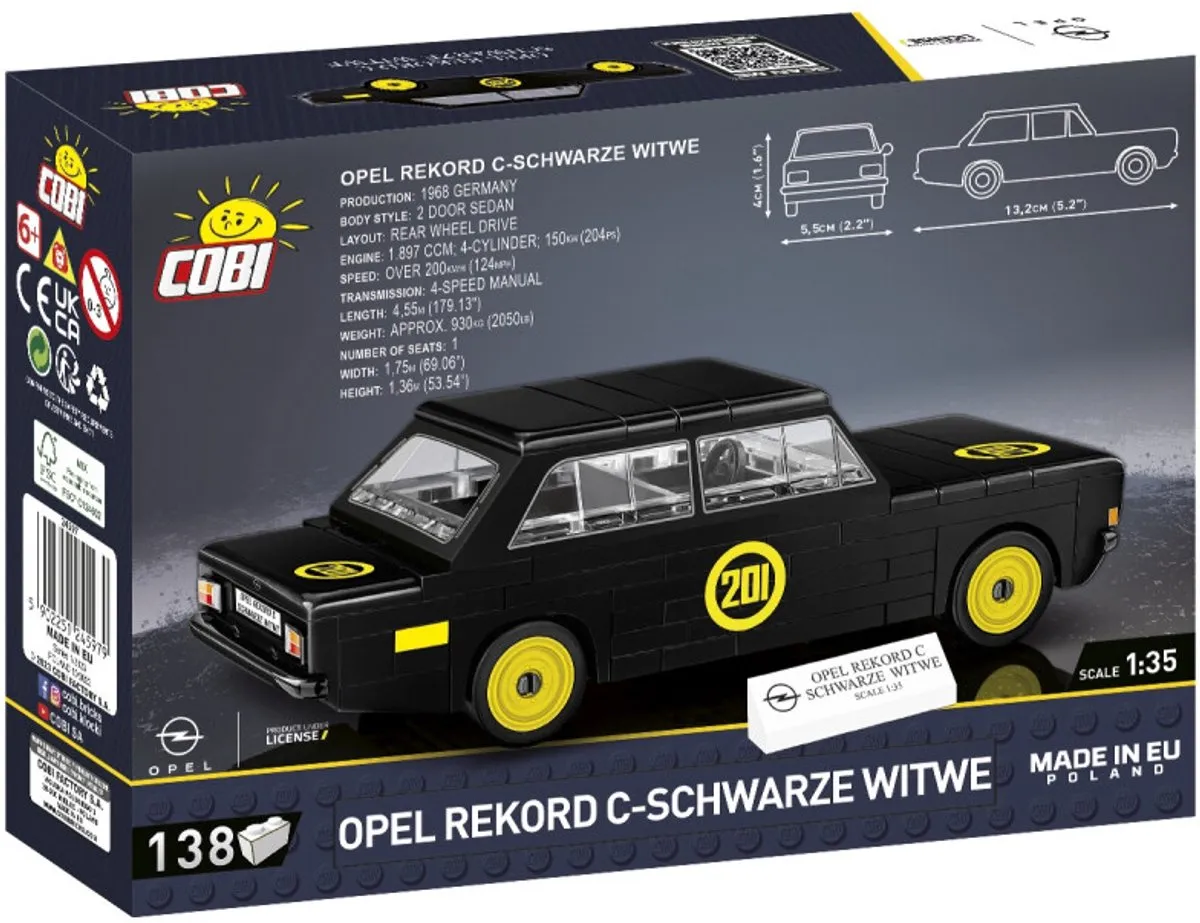 Cobi Opel Rekord C-Zwarte Weduwe - 138 Onderdelen