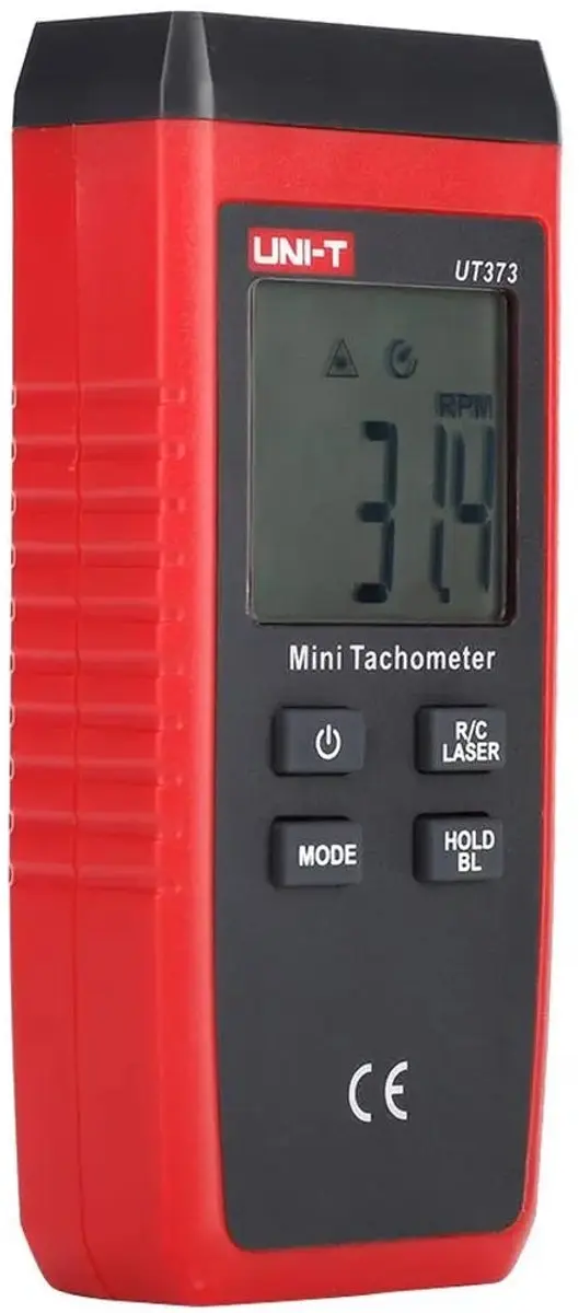 UNI-T UT373 Laser Toerenteller - 2.5–99.999 RPM Transparent