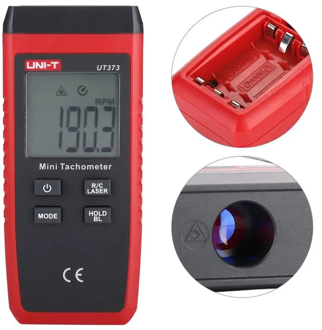 UNI-T UT373 Laser Toerenteller - 2.5–99.999 RPM Transparent