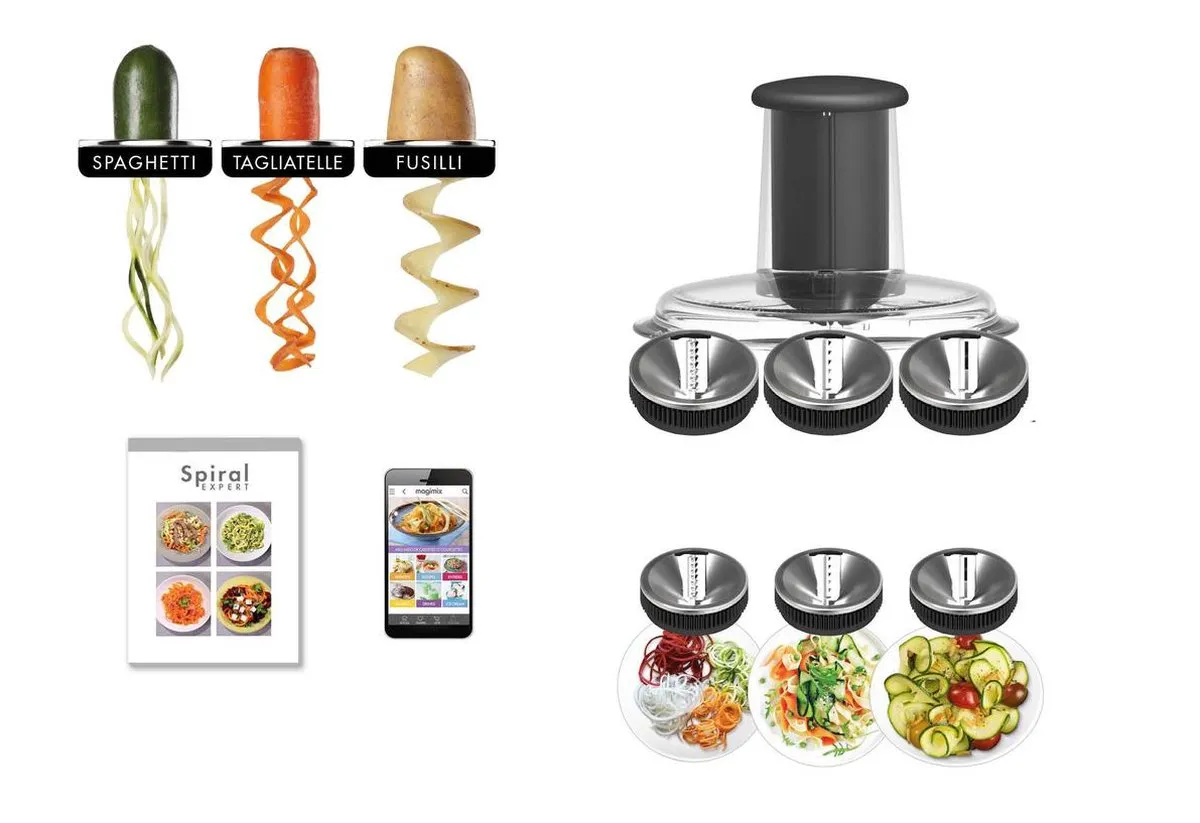 Magimix Spiral Expert 17501 Spiraalsnijder - 3 Kegels - Antraciet