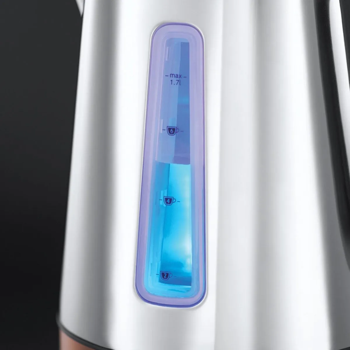 Russell Hobbs Luna Copper Waterkoker 2400W 1.7L - Zilver/Koper