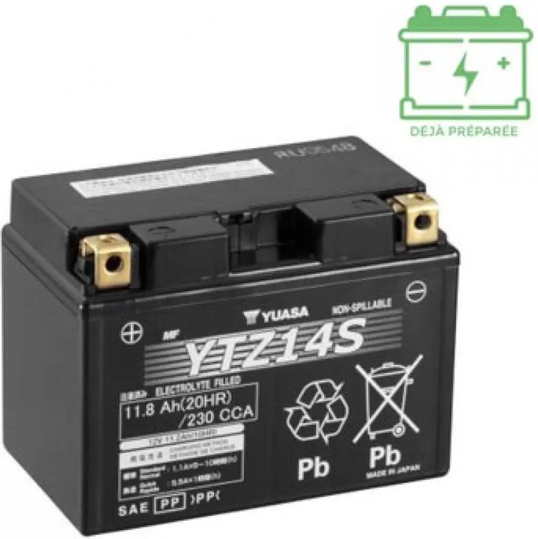 Yuasa SLA Accu 12V 11,2Ah voor Yamaha YTZ14-S