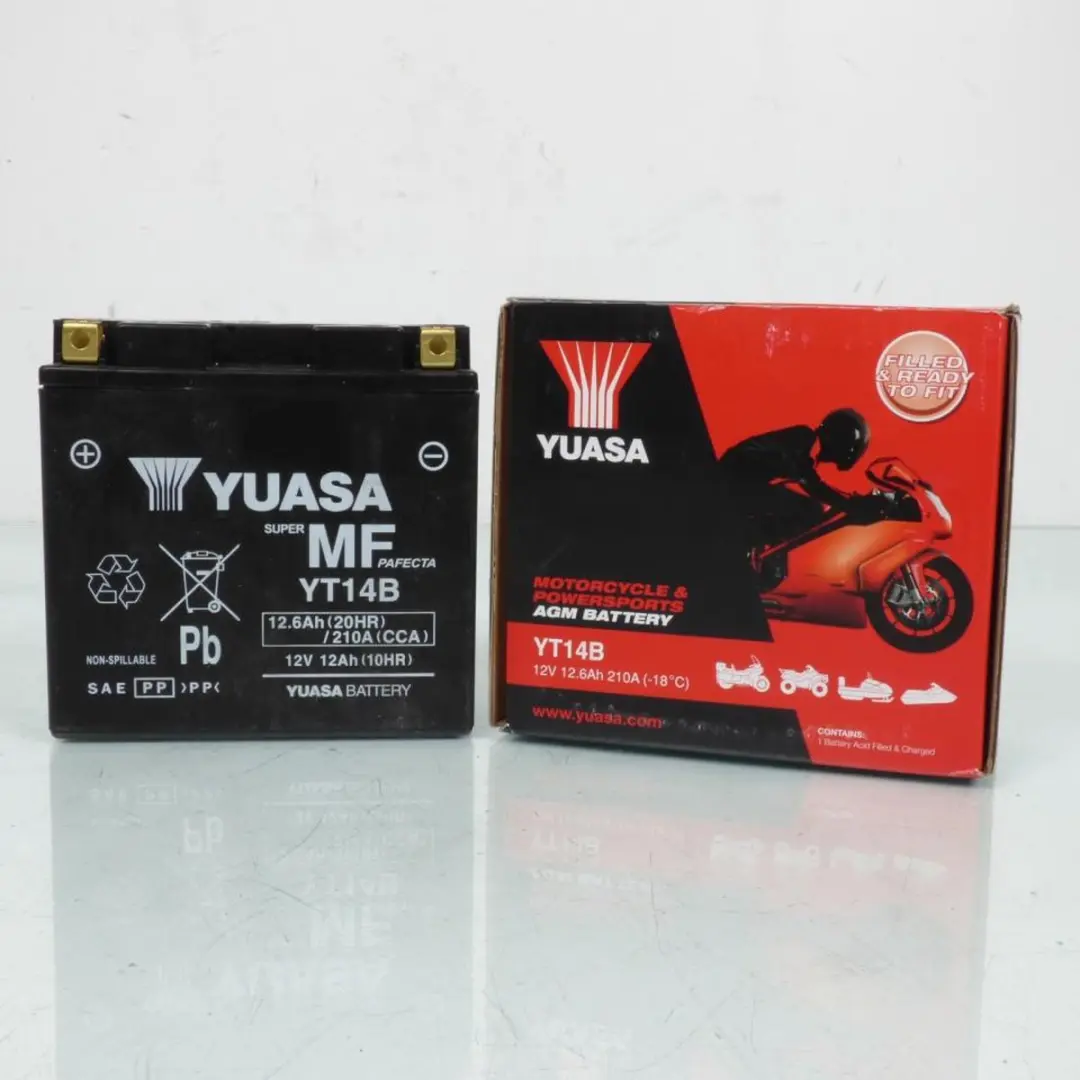 Yuasa YT14B SLA Accu 12V 12,6Ah - Piaggio 125 X-Evo