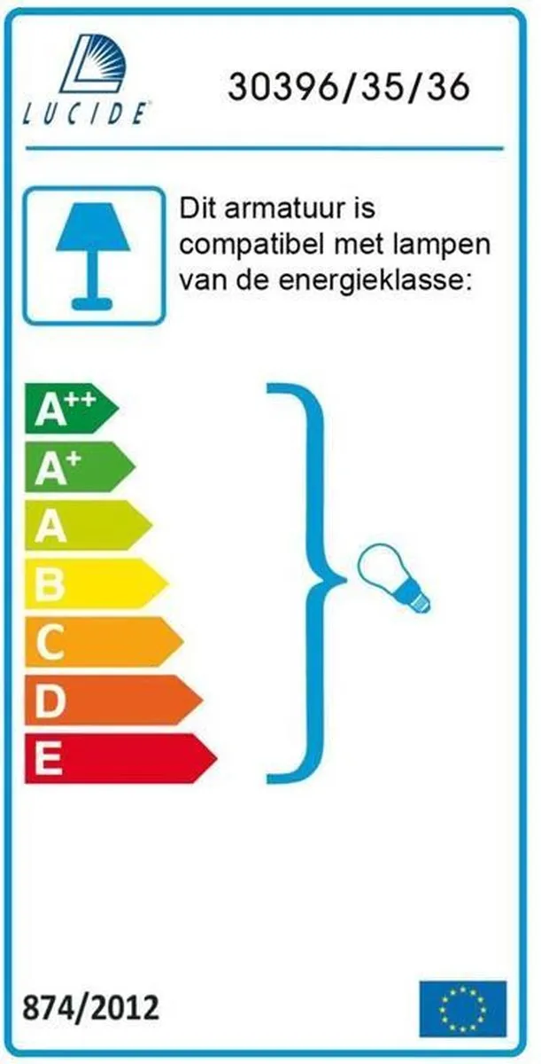 Lucide Markit Hanglamp Ø35cm Grijs