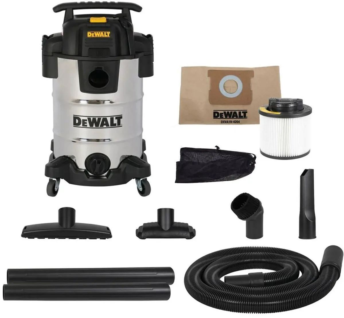 DeWalt DXV30SAPTA 30L RVS Stofzuiger - 1050W