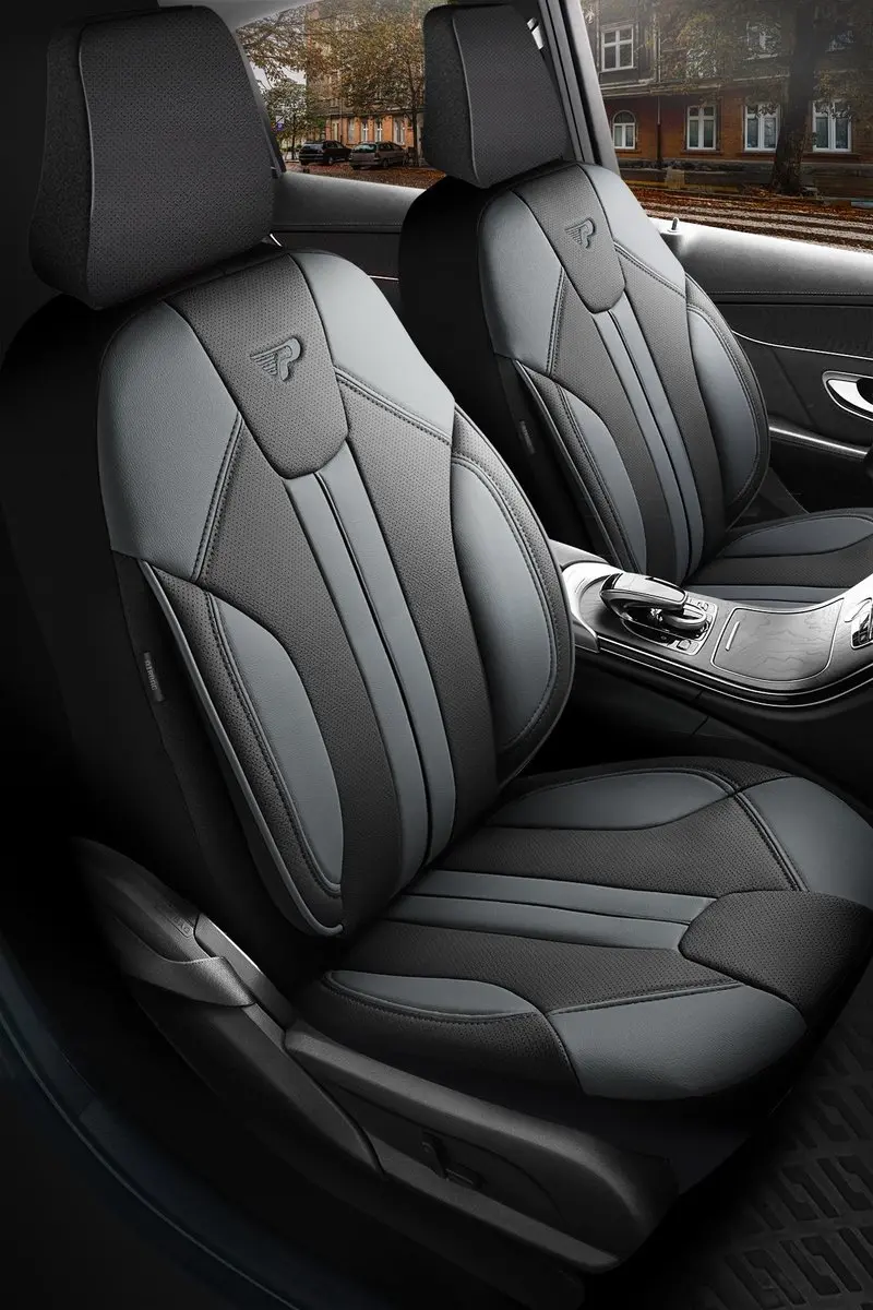 Panda Stoelhoezen Daihatsu Charade 1983-2013 - Donkergrijs