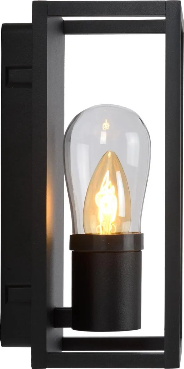 Lucide Carlyn Wandlamp E14 IP54 - Zwart