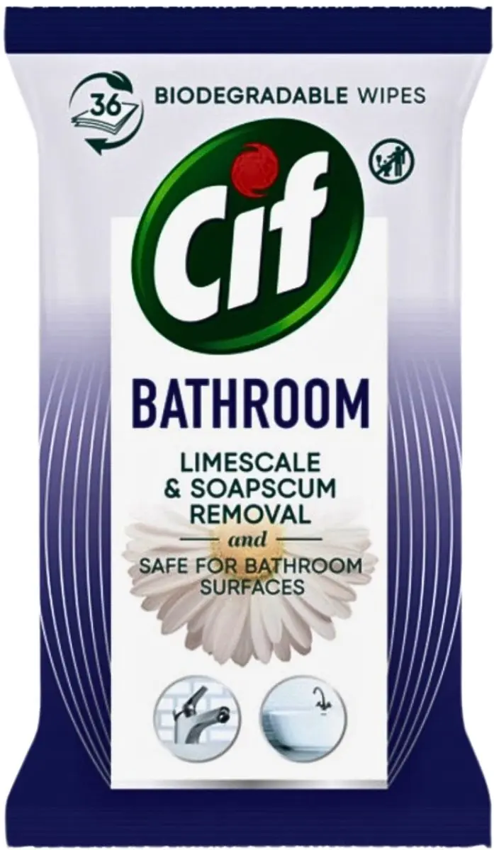 Cif Badkamer Hygiënische Doekjes 36 Stuks - Wit