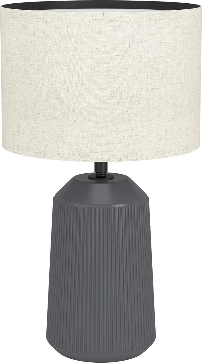Eglo Capalbio Tafellamp E27 - 41 cm - Grijs/Zandkleur